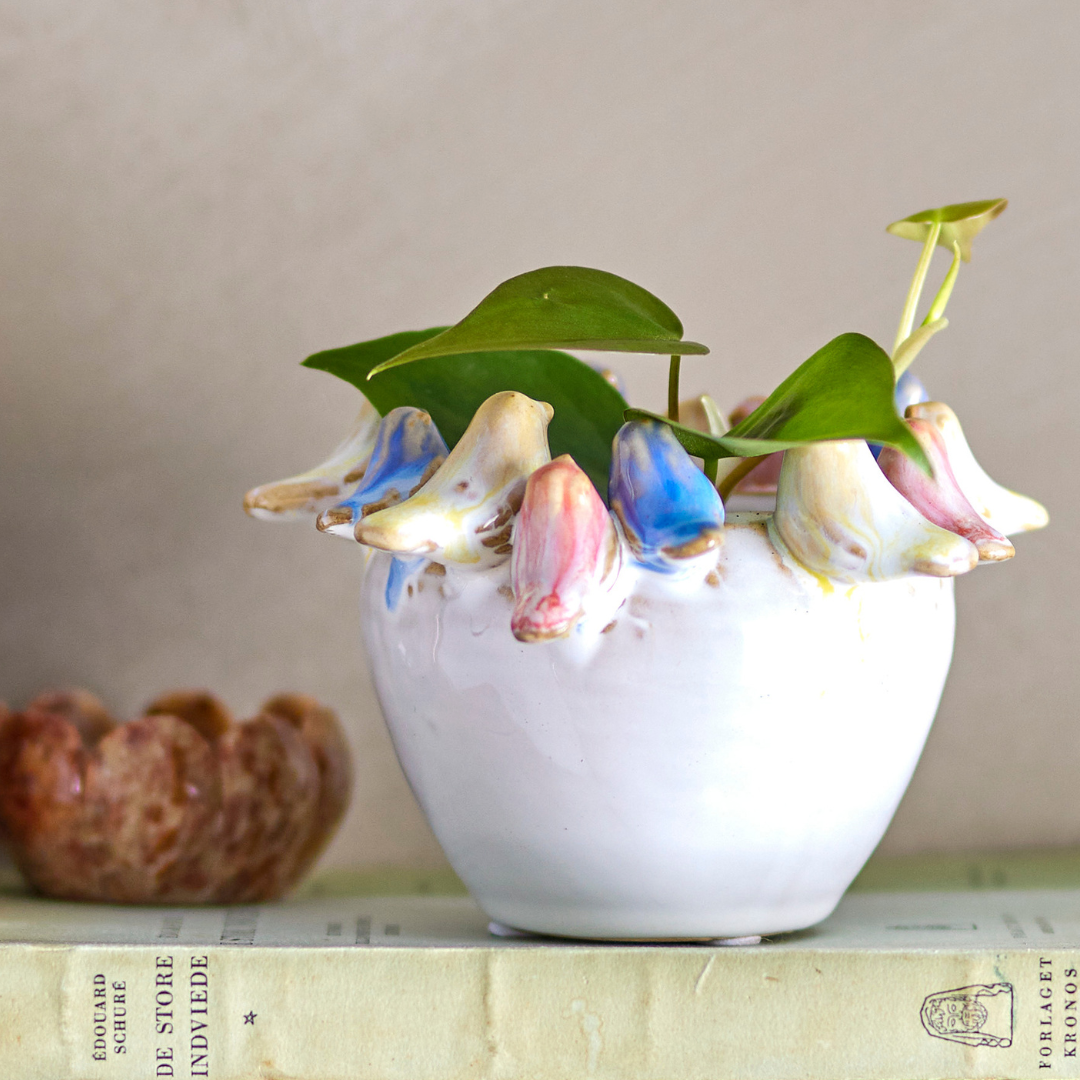 Small Pastel Ceramic Bird Bowl