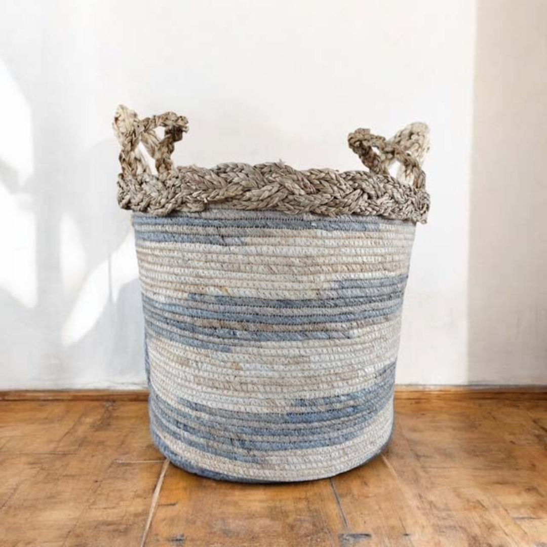 Coastal Colours Woven Baskets | 3 sizes