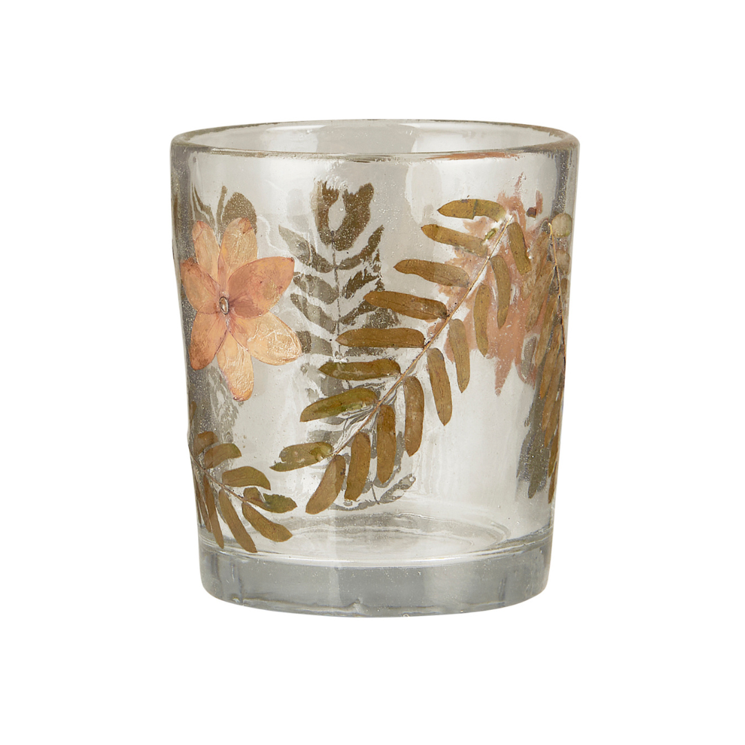 Autumn Flowers Tealight Holder