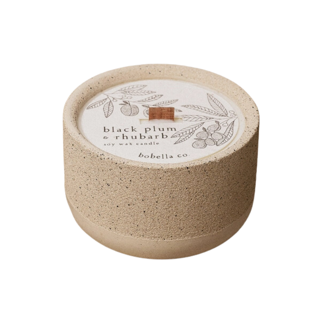 Black Plum & Rhubarb Soy Wax Candle