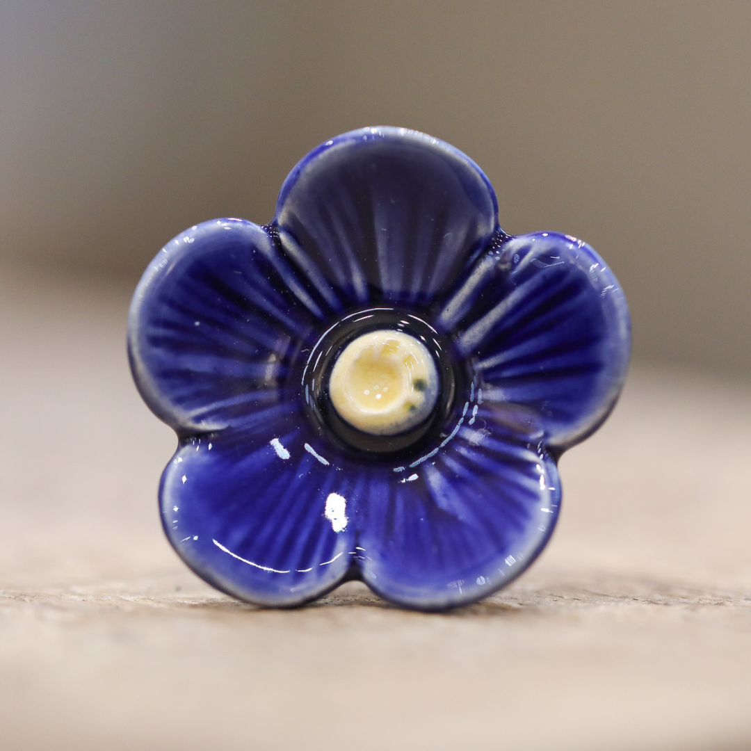 Handmade Ceramic Blossom Stem | Six Vibrant Colours