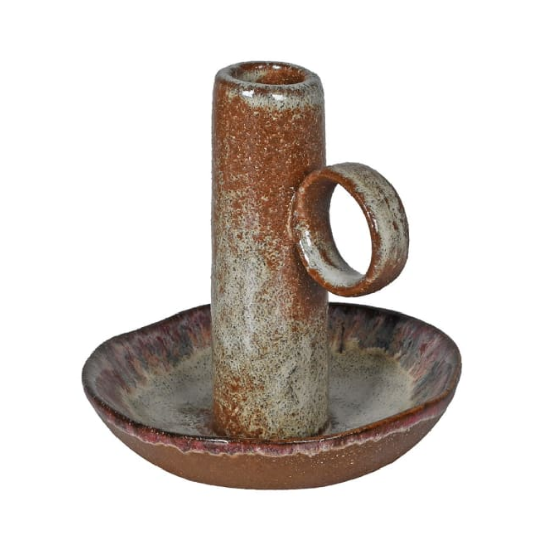 Rustic Brown Ombre Candle Holder