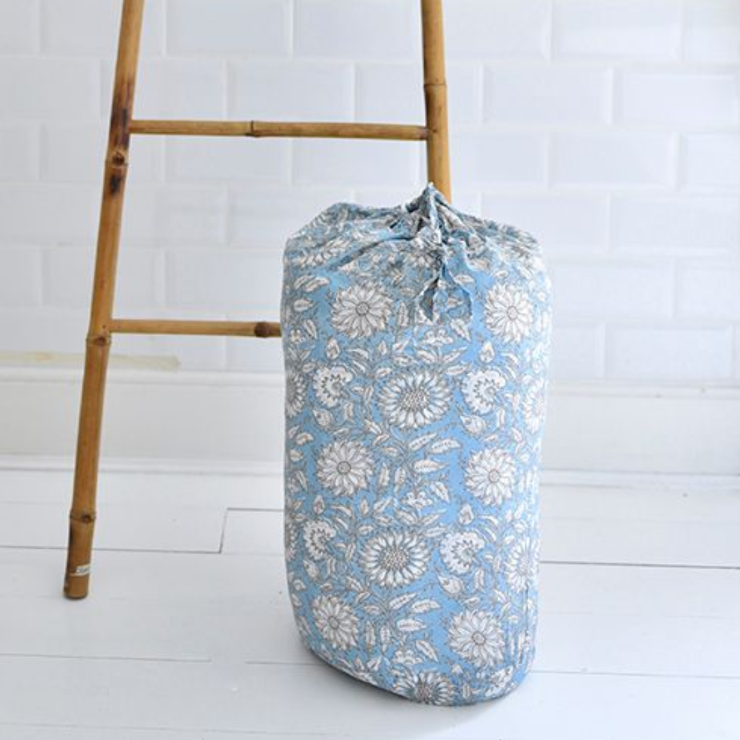 Cornflower Blue Quilted Bedspread