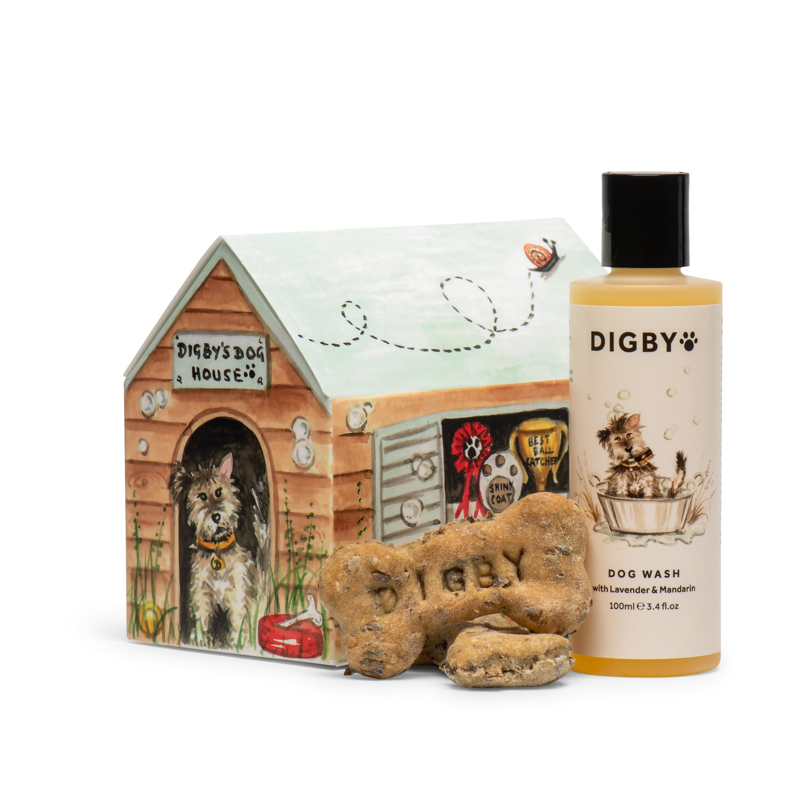 Digby Dog House Gift Box | Shampoo & Treats