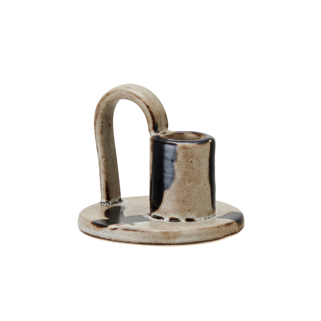 Eden Candle Holder Brown Melange