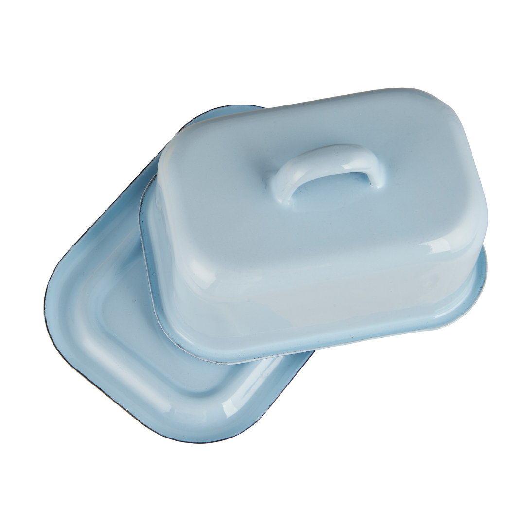 Enamel Butter Dish | Light Blue