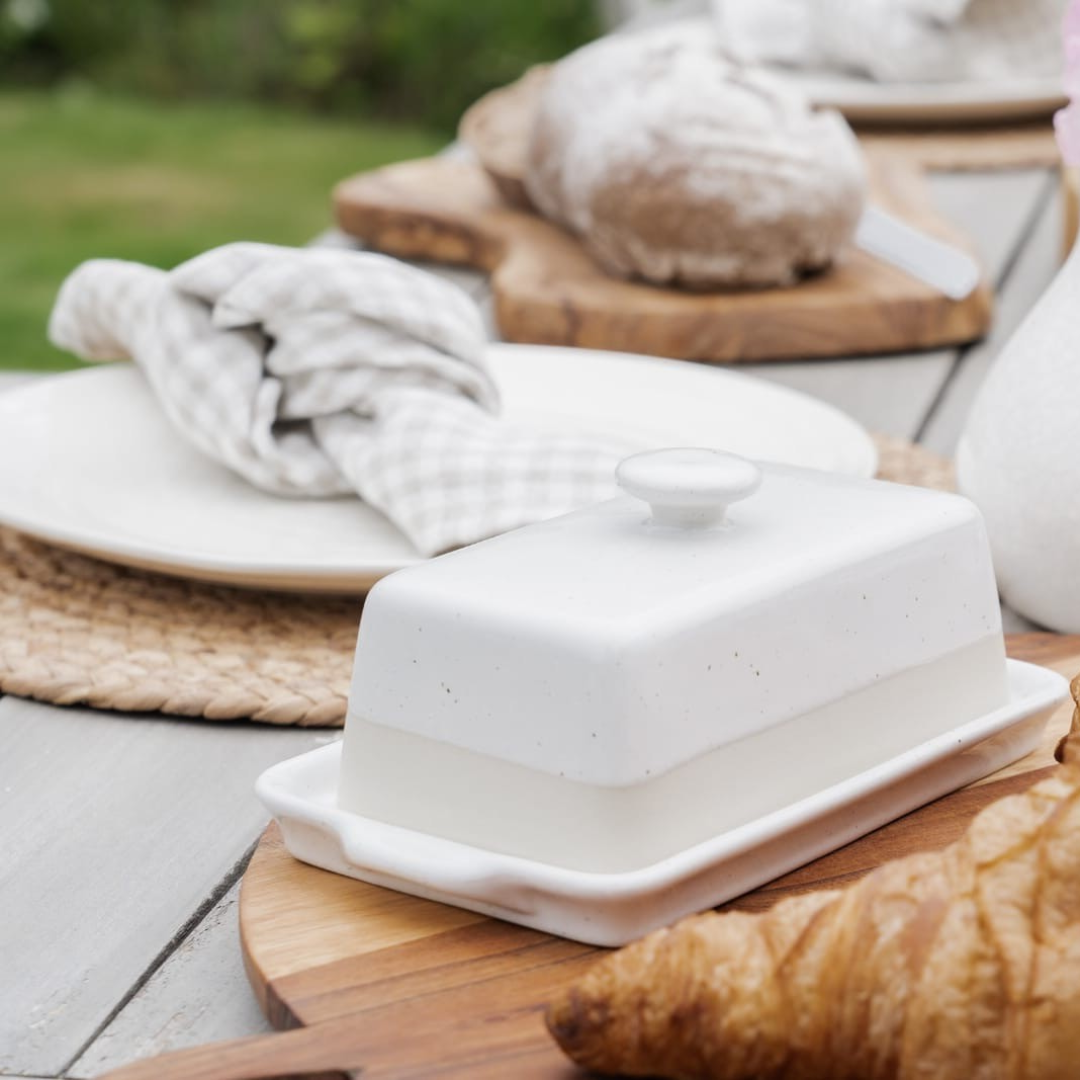 Fattoria White Butter Dish