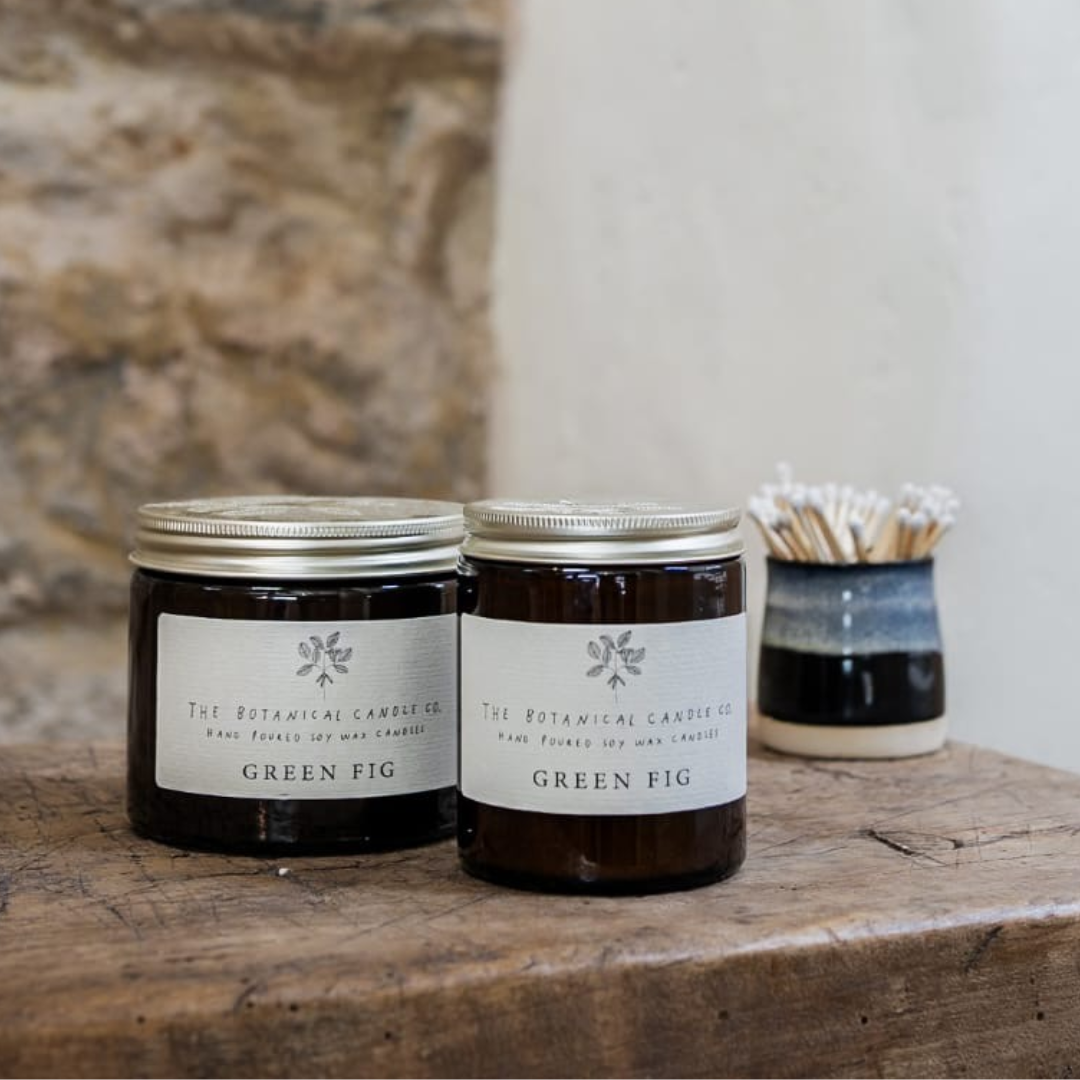 Green Fig Scented Soy Botanical Candle