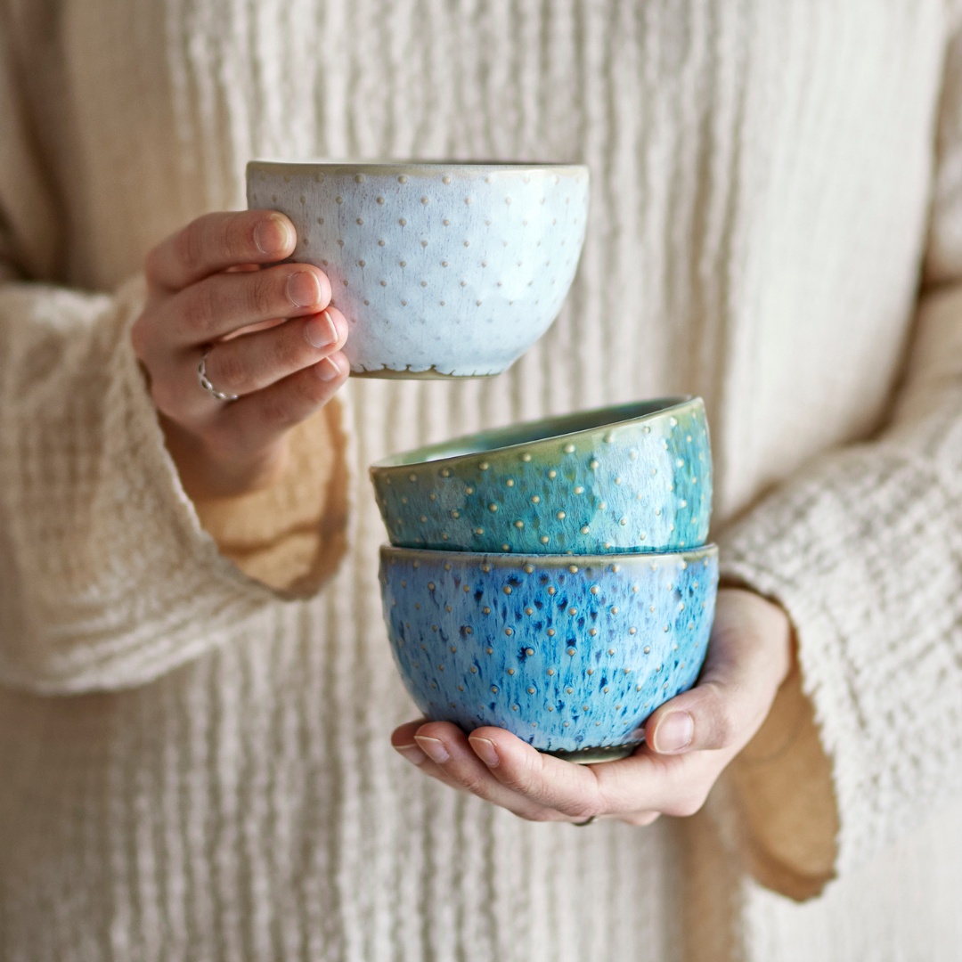 Harriet Nibble Bowl | Navy, Teal or White