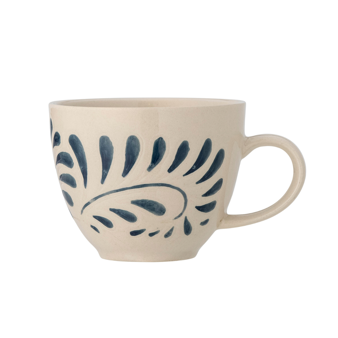 Heikki Embossed Blue Mug
