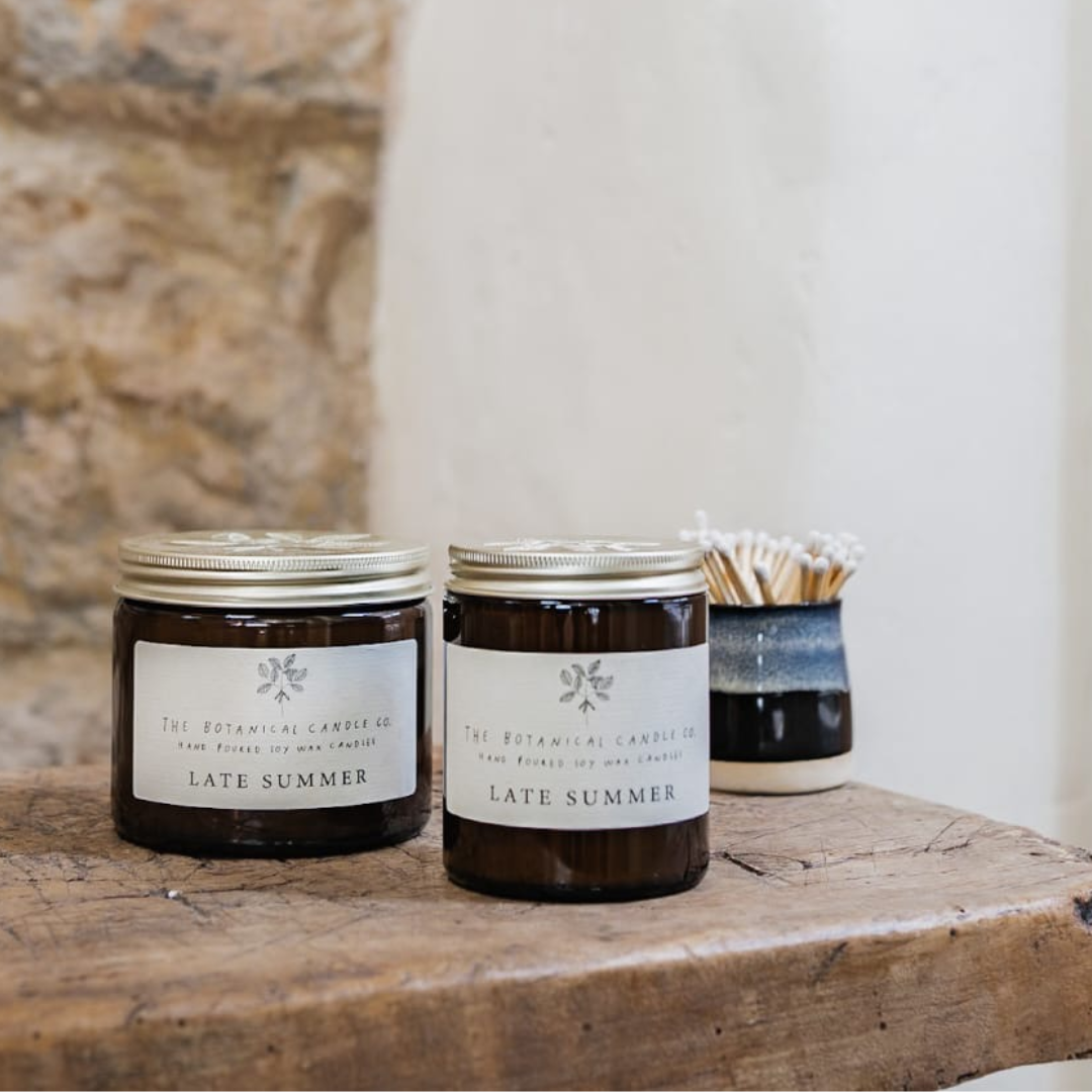 Late Summer Scented Soy Botanical Candle