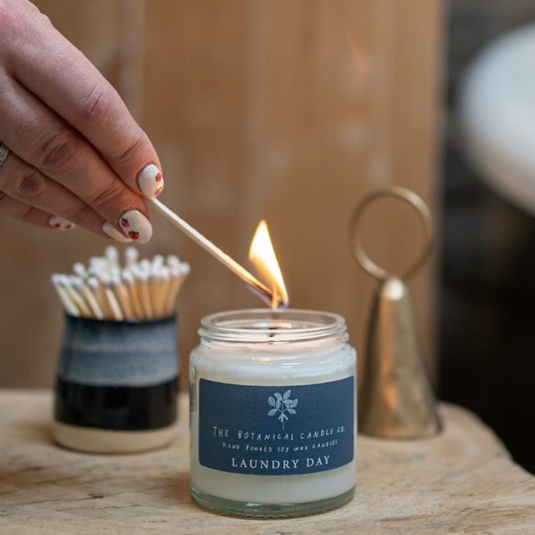 Laundry Day Scented Soy Botanical Candle