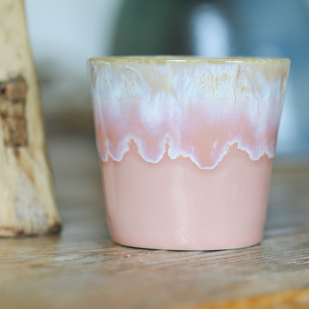 Ocean Inspired Lungo Coffee Cup | Pink
