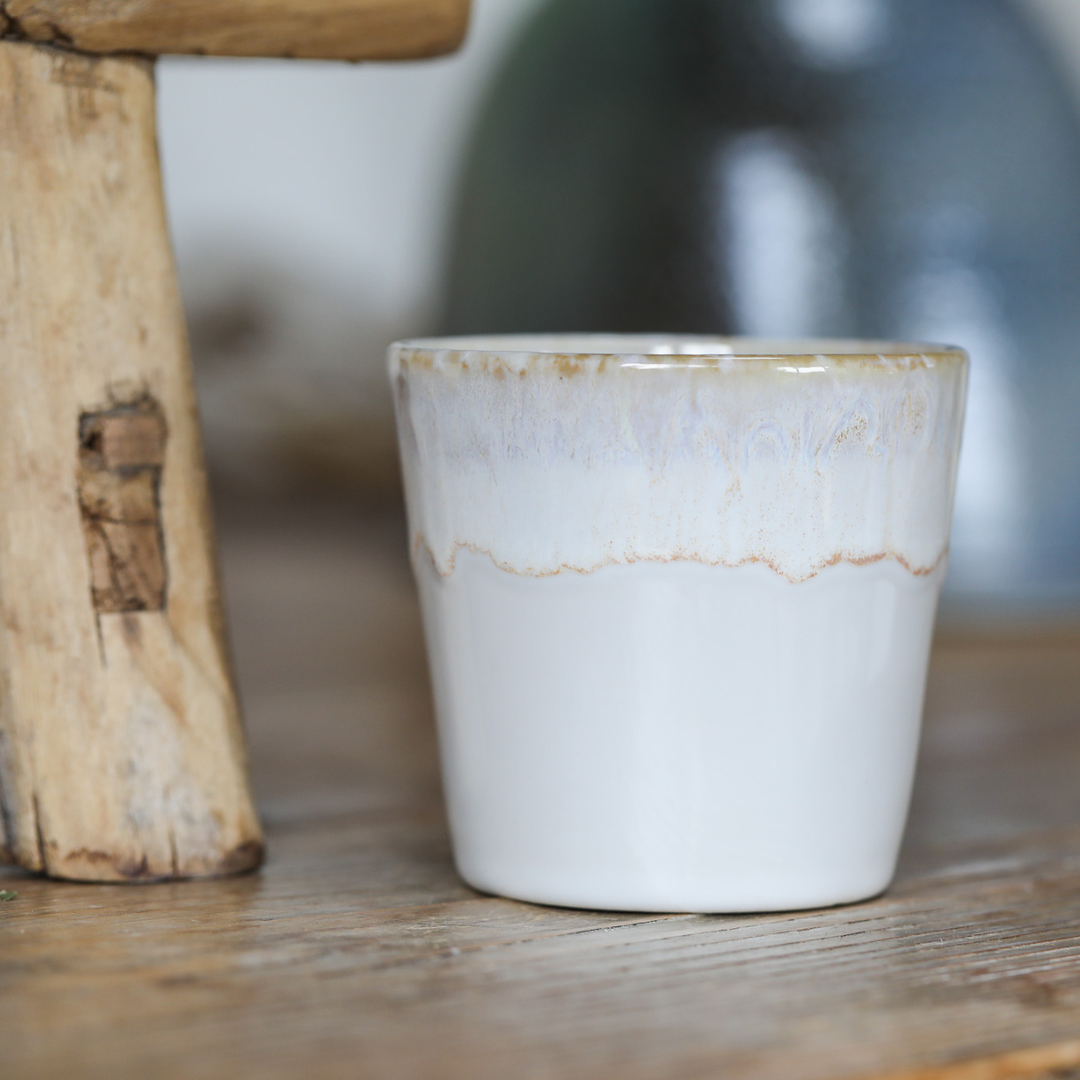 Ocean Inspired Lungo Coffee Cup | White