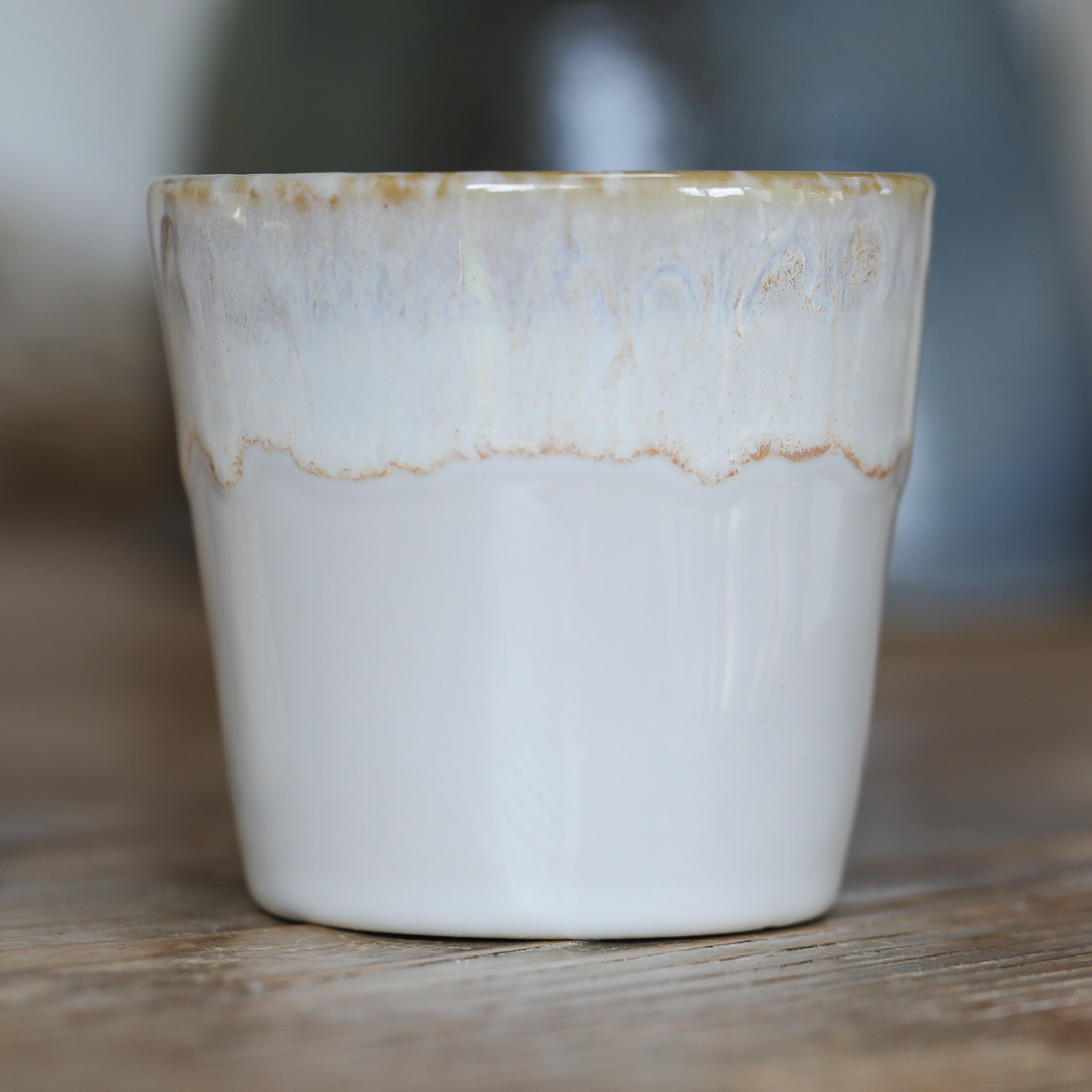 Ocean Inspired Lungo Coffee Cup | White