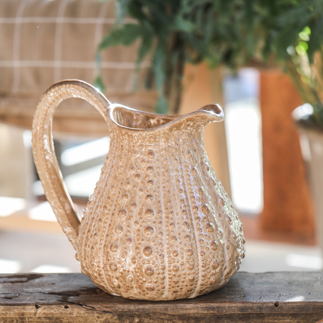 Ceramic Urchin Jug | Malt Brown