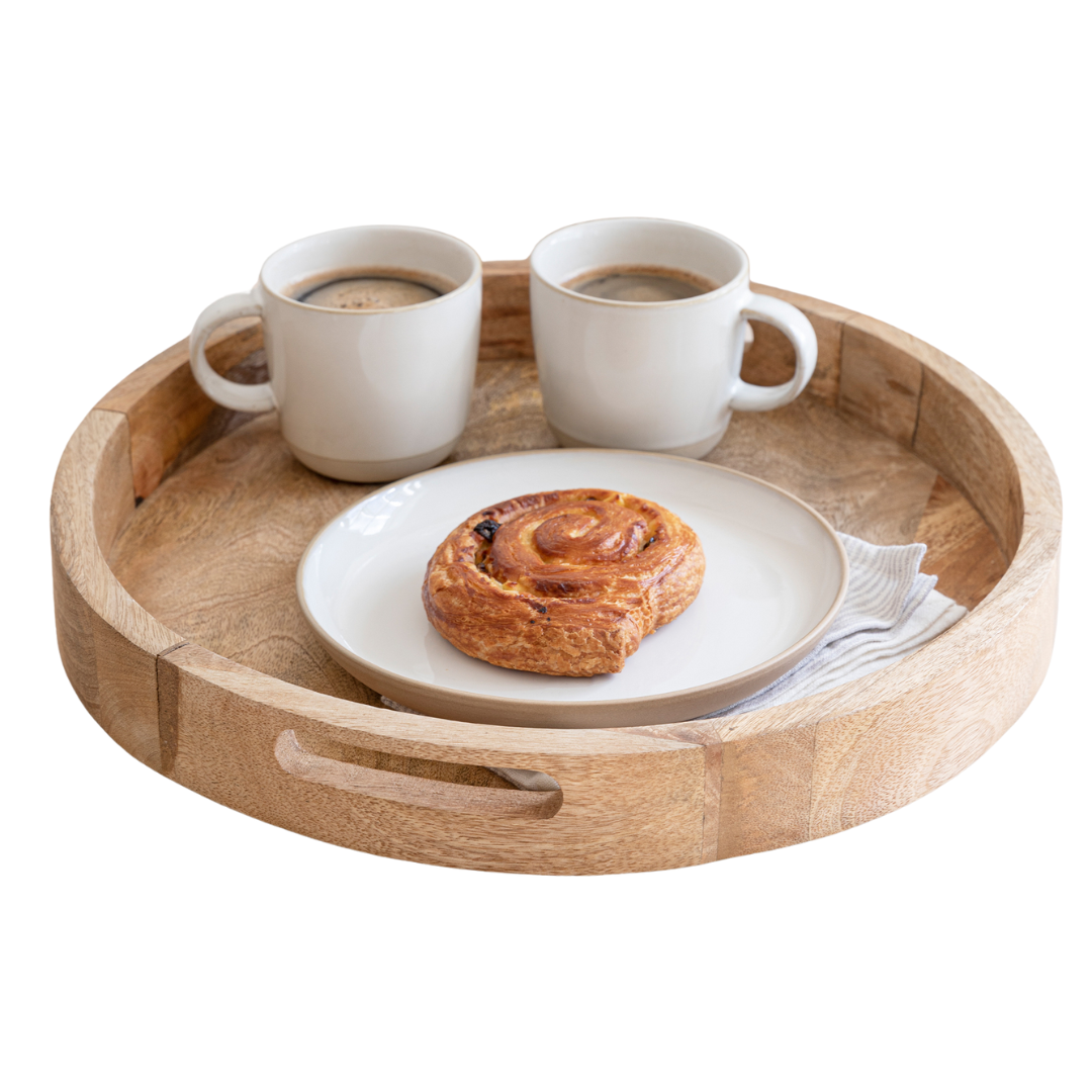 Round Wooden Midford Serving Tray