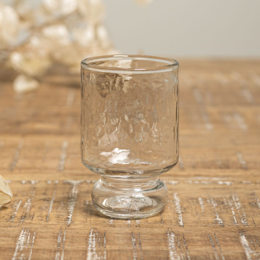 Hammered Mimosa Wine Glass