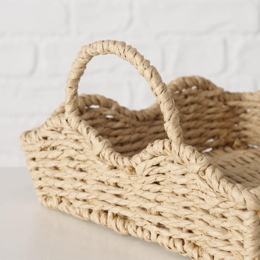 Handwoven Square Napkin Basket