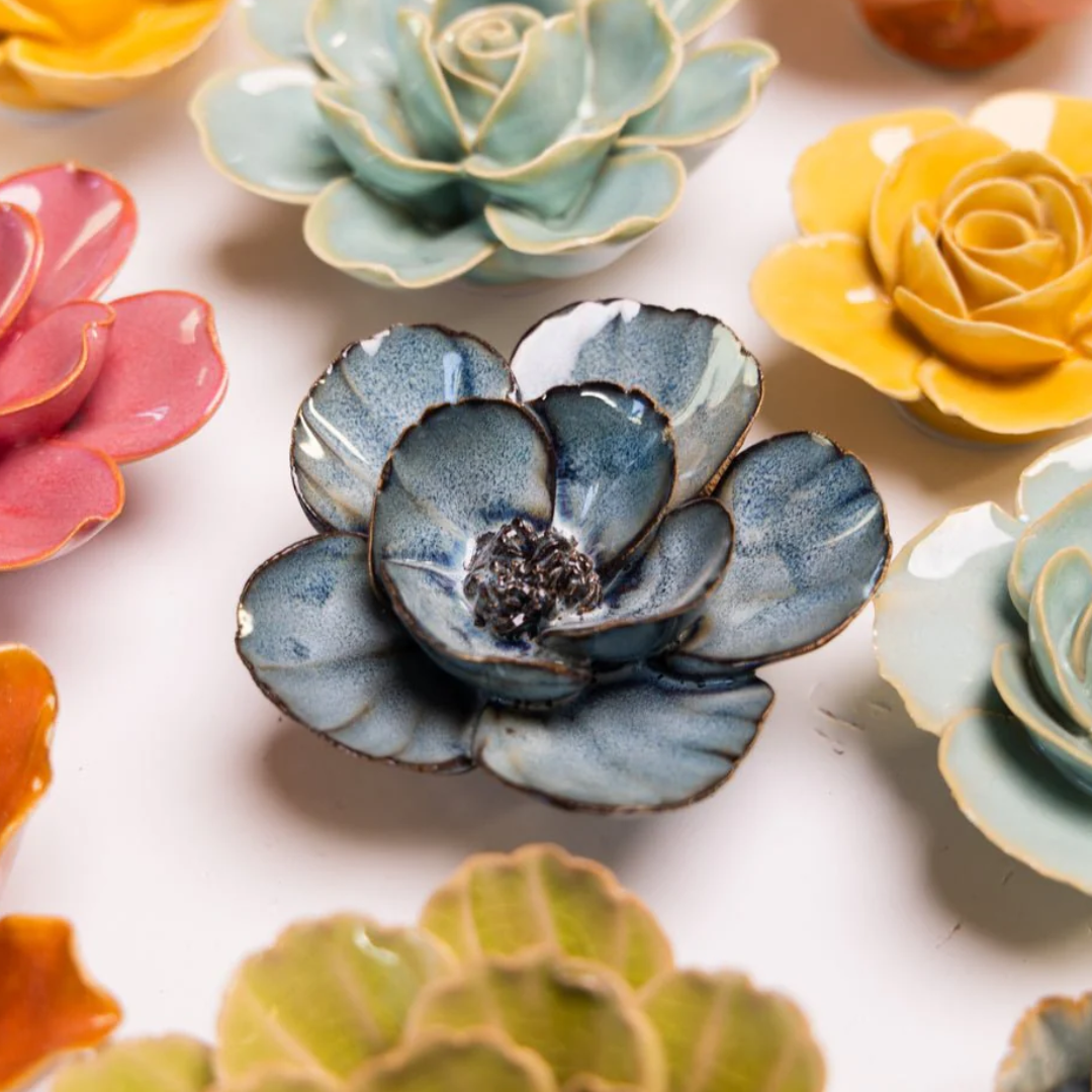 Ceramic Poppy | Navy Blue