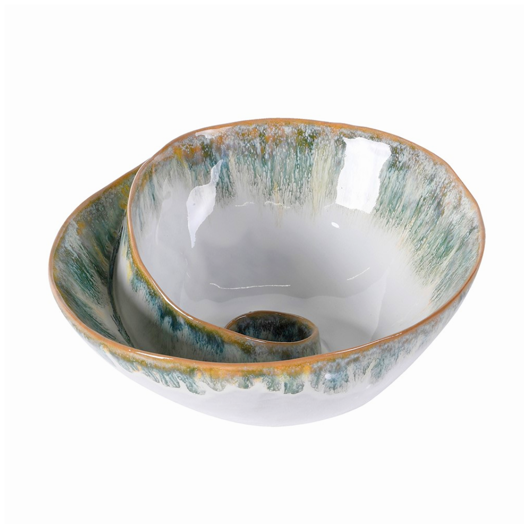 Green Ombre Shell Bowl