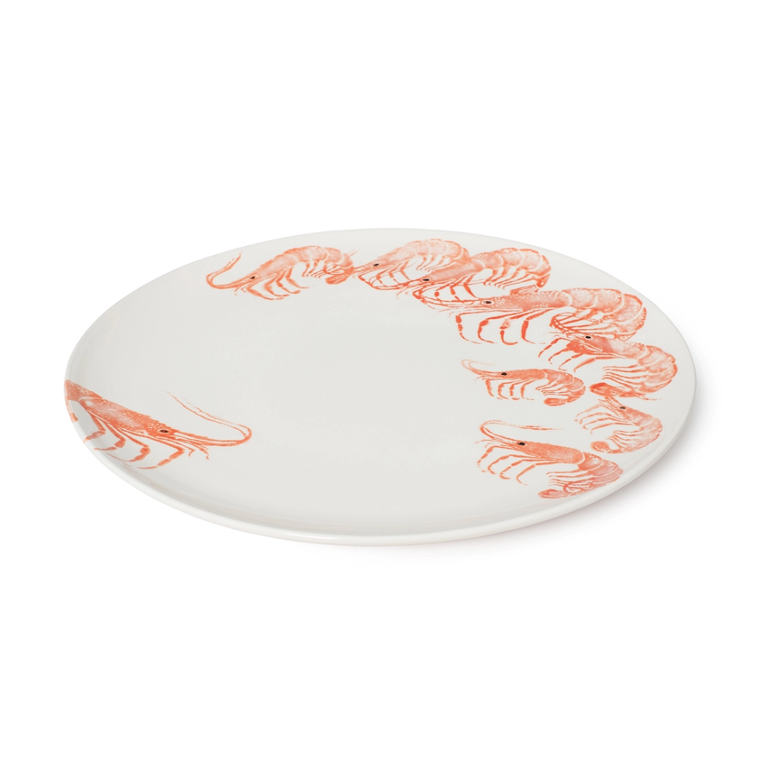 Ceramic Serving Platter | Prawns