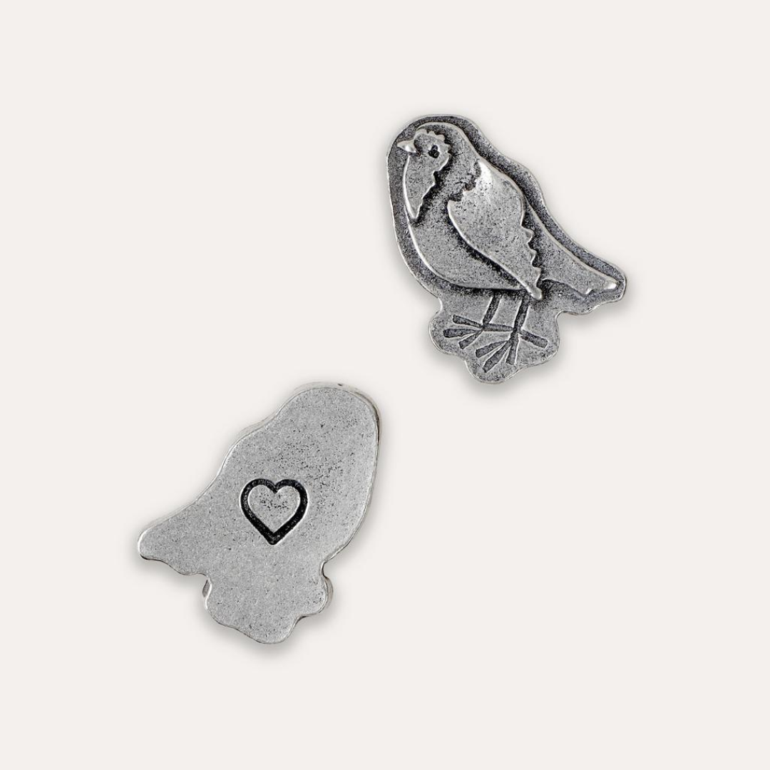 Robins Appear Pewter Token Card