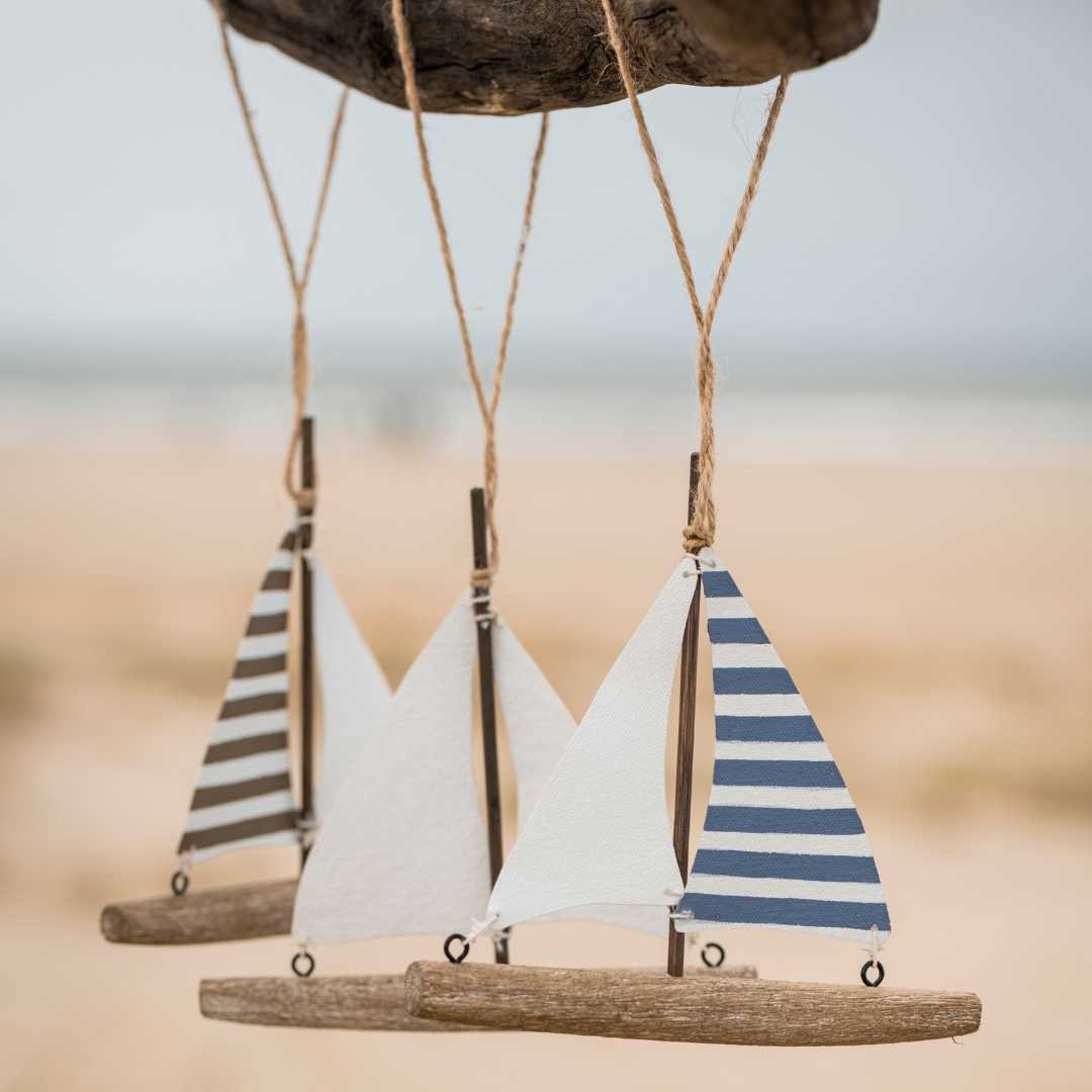 Miniature Hanging Sailboat | 3 colours available