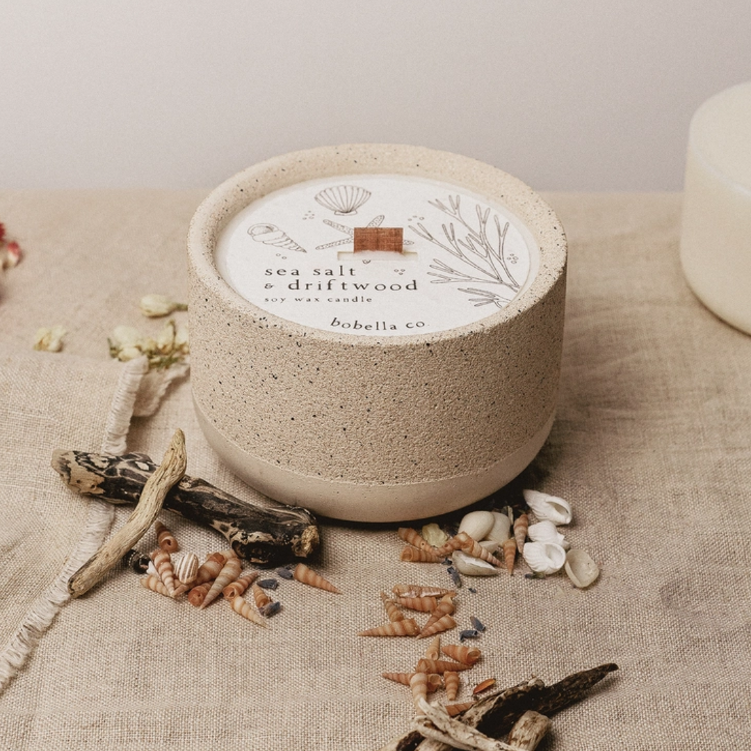 Sea Salt & Driftwood Soy Wax Candle