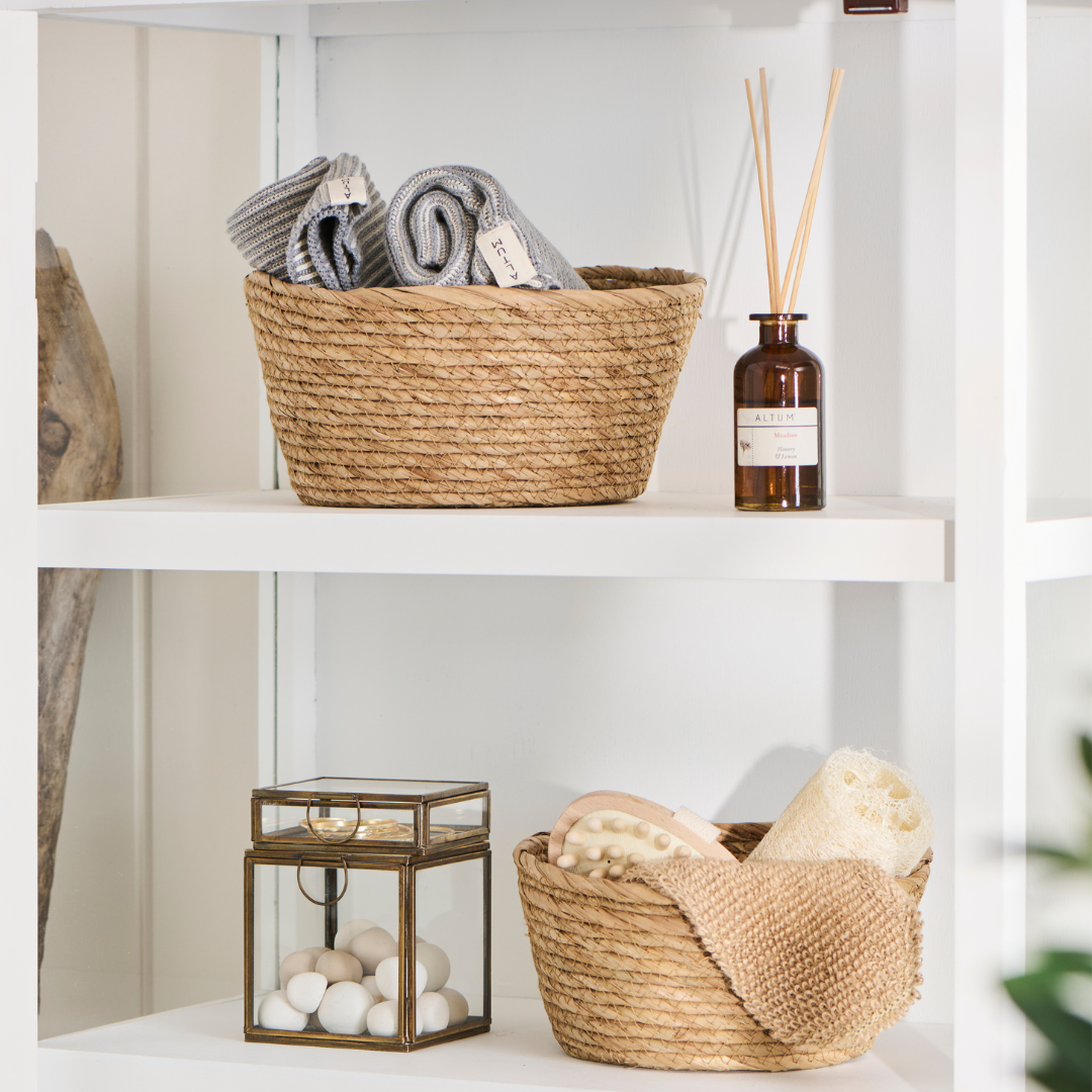 Seagrass Round Storage Basket | Small & Med