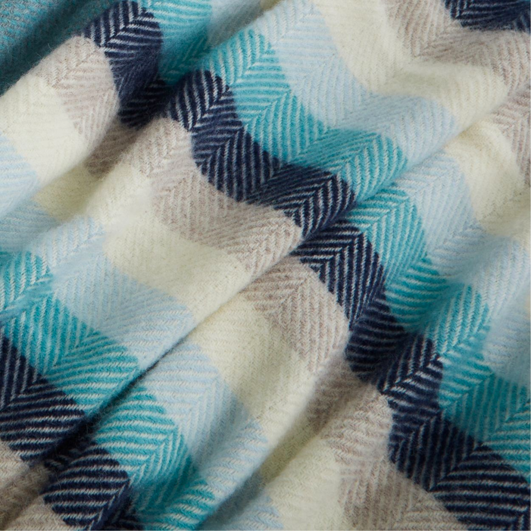 Seashore Stripe Pure New Wool Throw