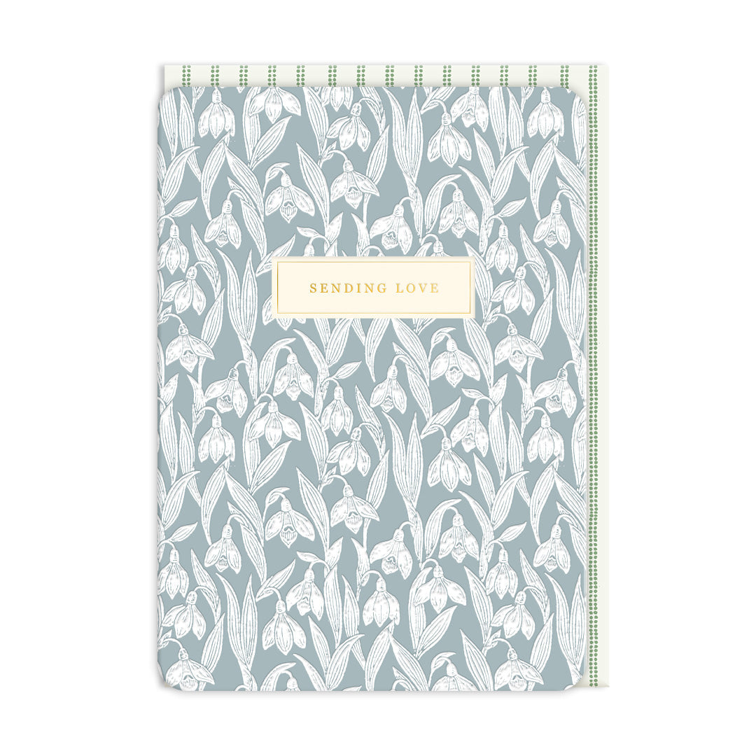 Sending Love Snowdrop Greeting Card