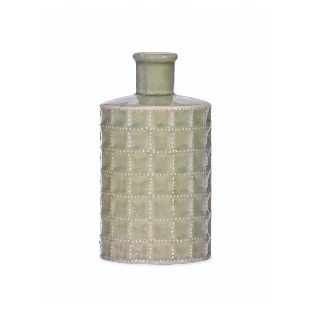 Ceramic Sorrento Bottle Large | Sage Green