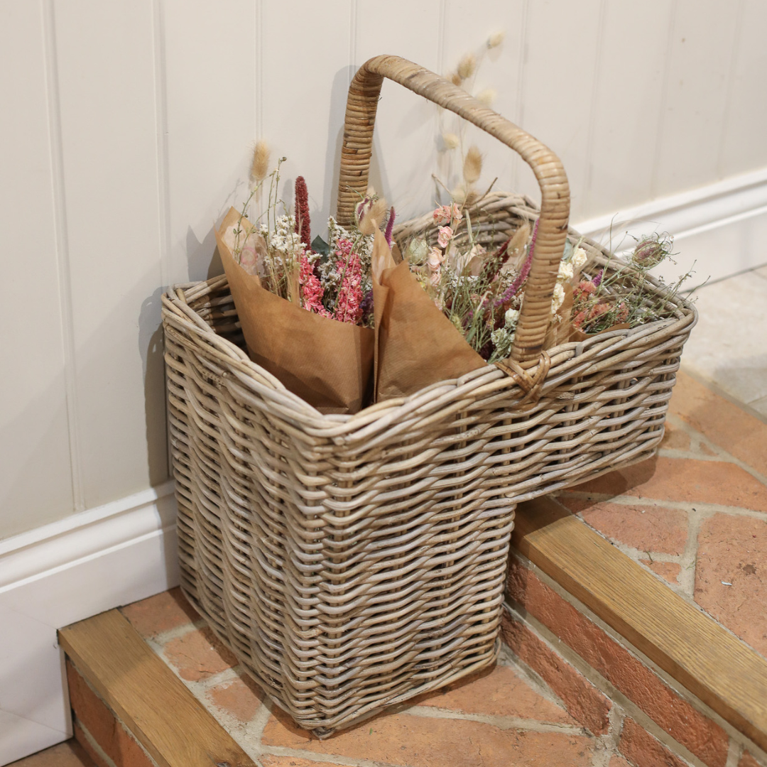 Rattan Stair Basket