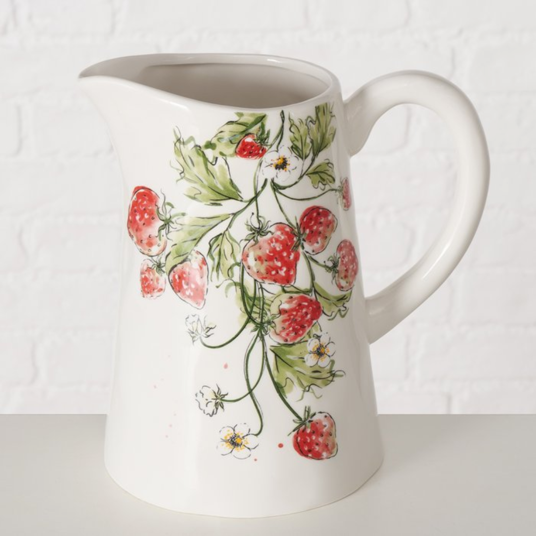 Strawberry Ceramic Jug