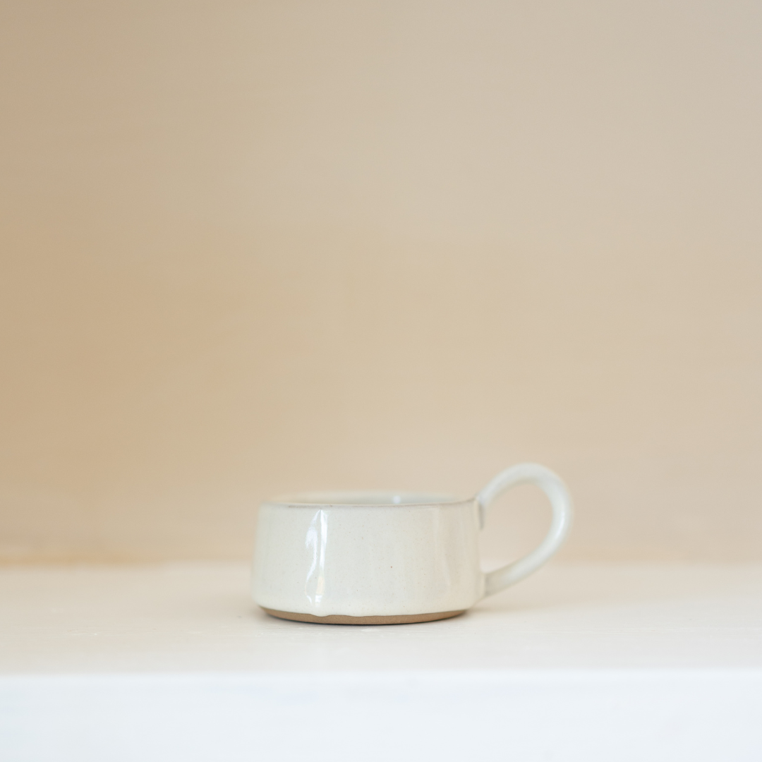 Stoneware Tealight Cup | Milk White