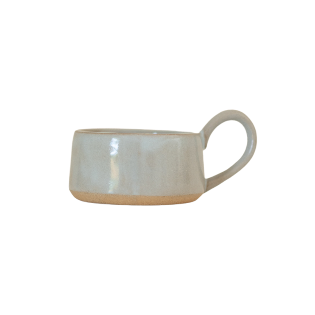 Stoneware Tealight Cup | Eggshell Blue