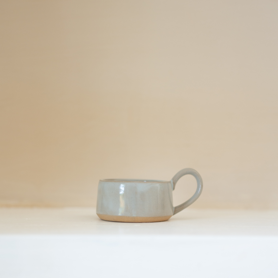 Stoneware Tealight Cup | Eggshell Blue