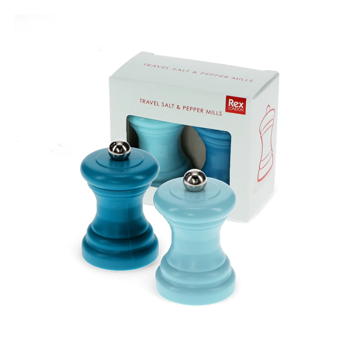 Mini Salt & Pepper Mill Blue | Travel Size