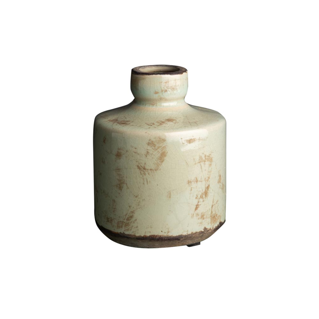 Bottle Vase Verdigris Tall