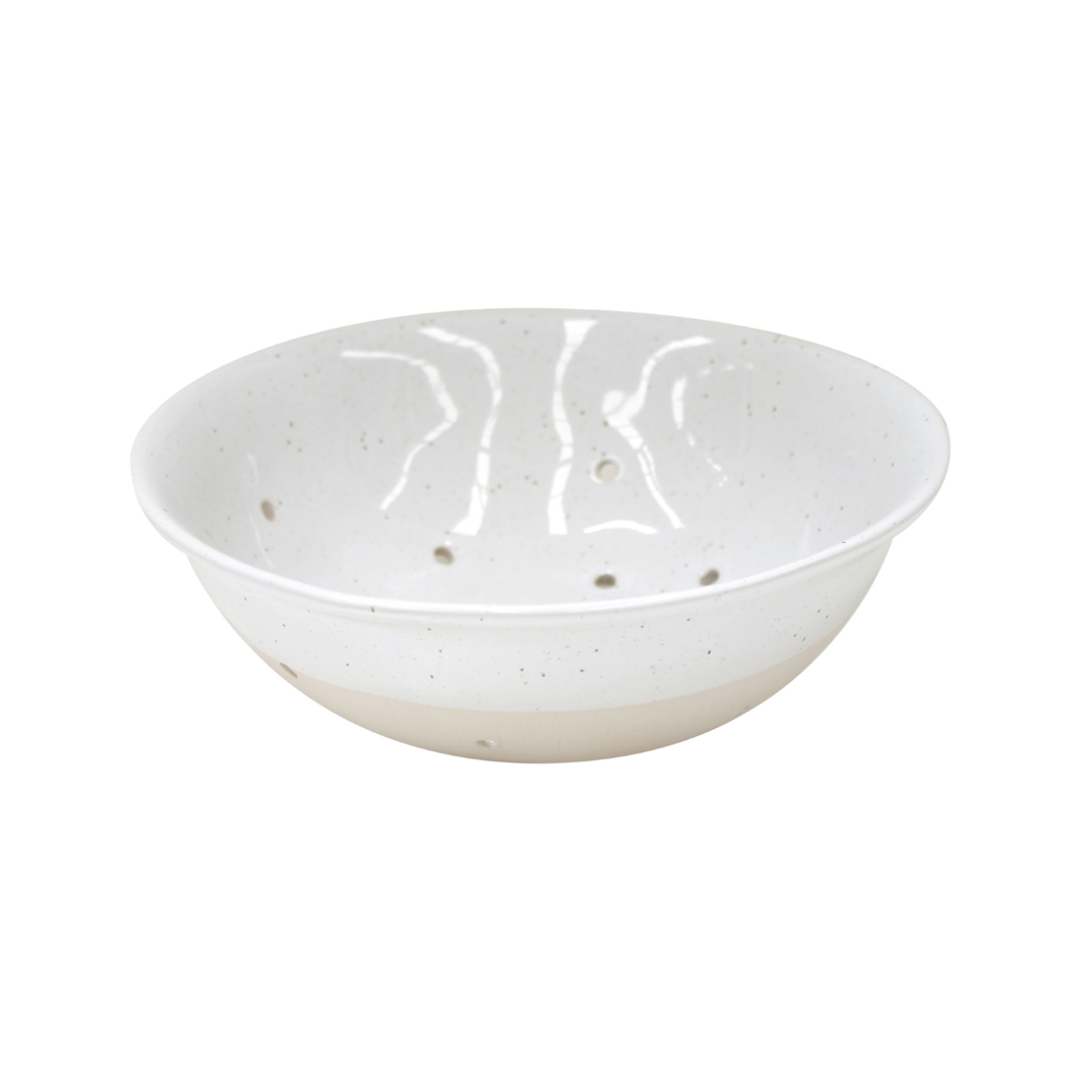 Fattoria White Ceramic Colander
