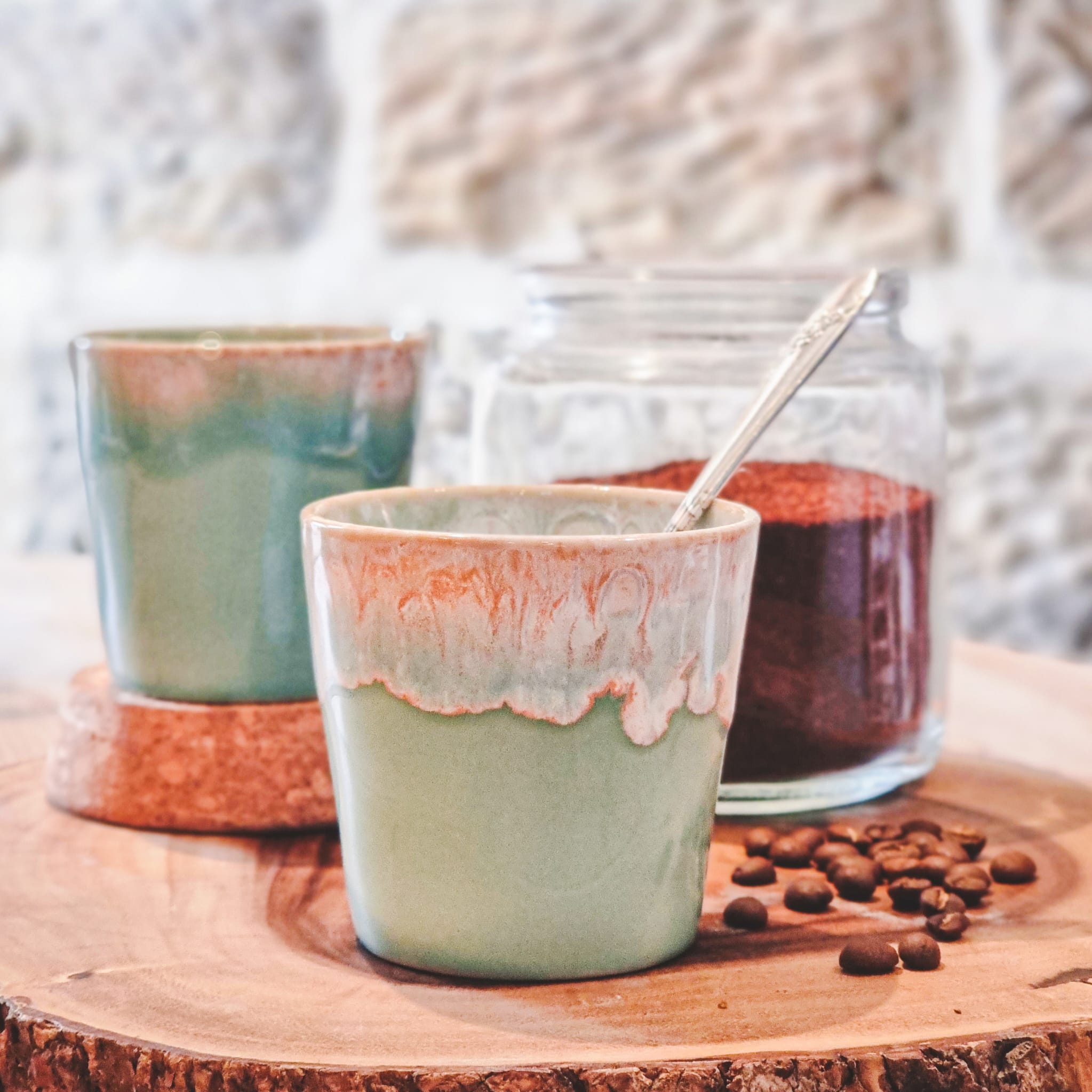 Ocean Inspired Lungo Coffee Cup | Aqua