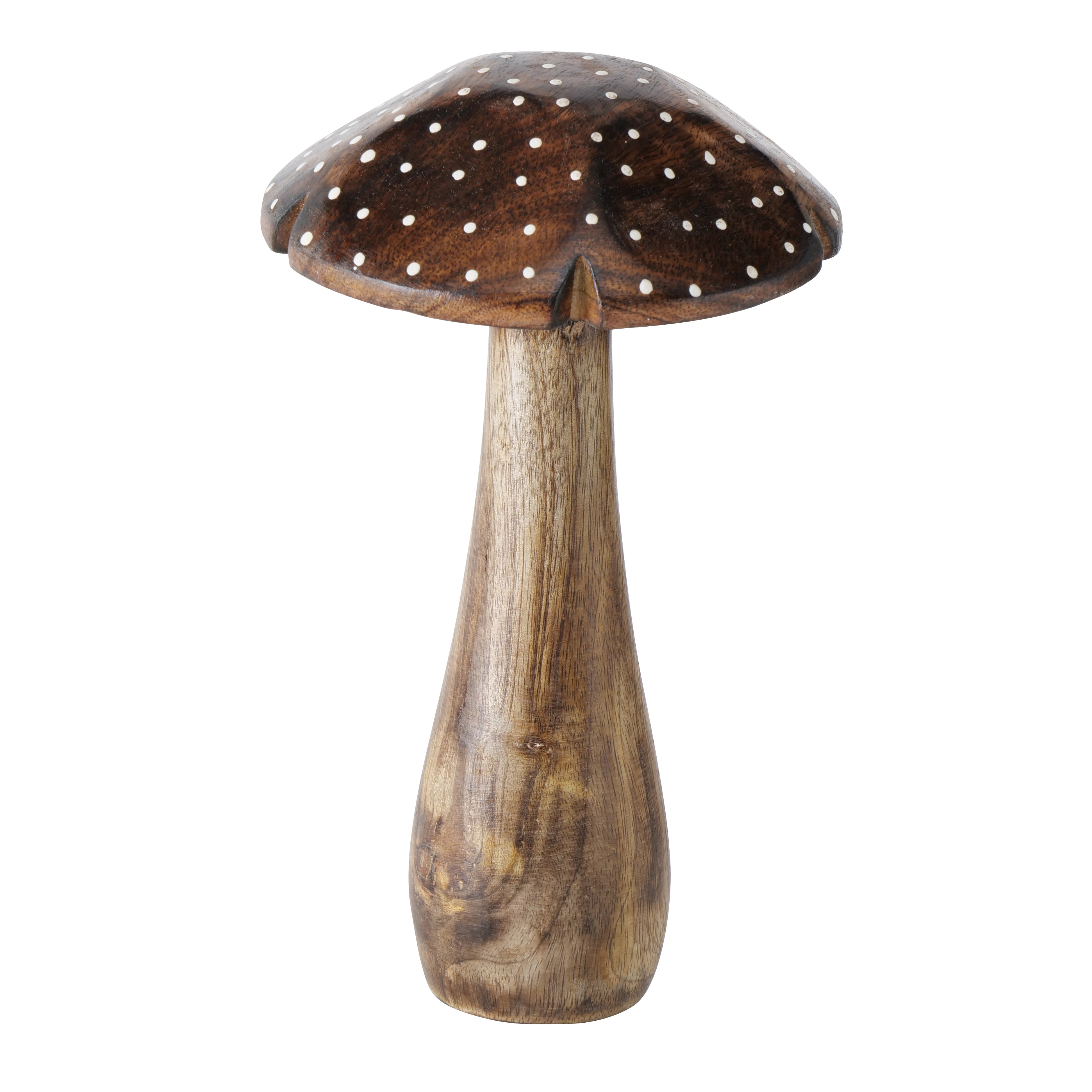 Hand Painted Wooden Mushrooms | Set of 3