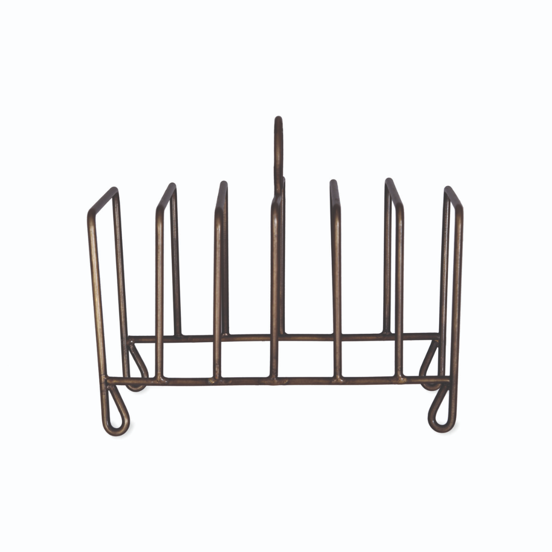 Antique Brass Toast Rack
