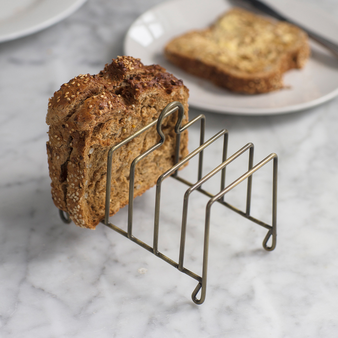 Antique Brass Toast Rack