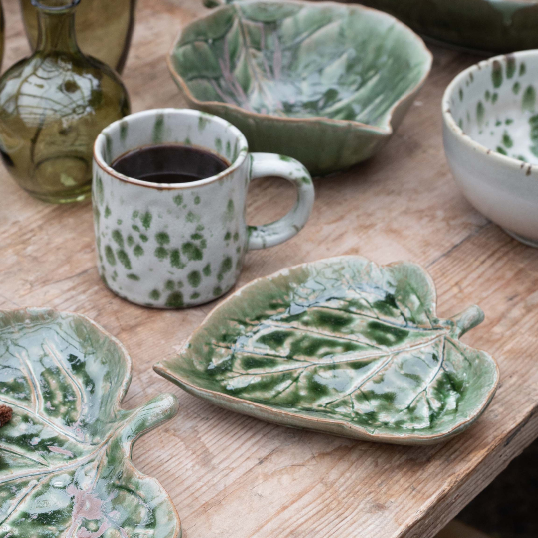 Green Mottled Amanda Mug