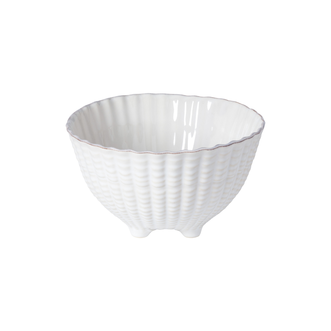 Aparte White Shell Footed Bowl
