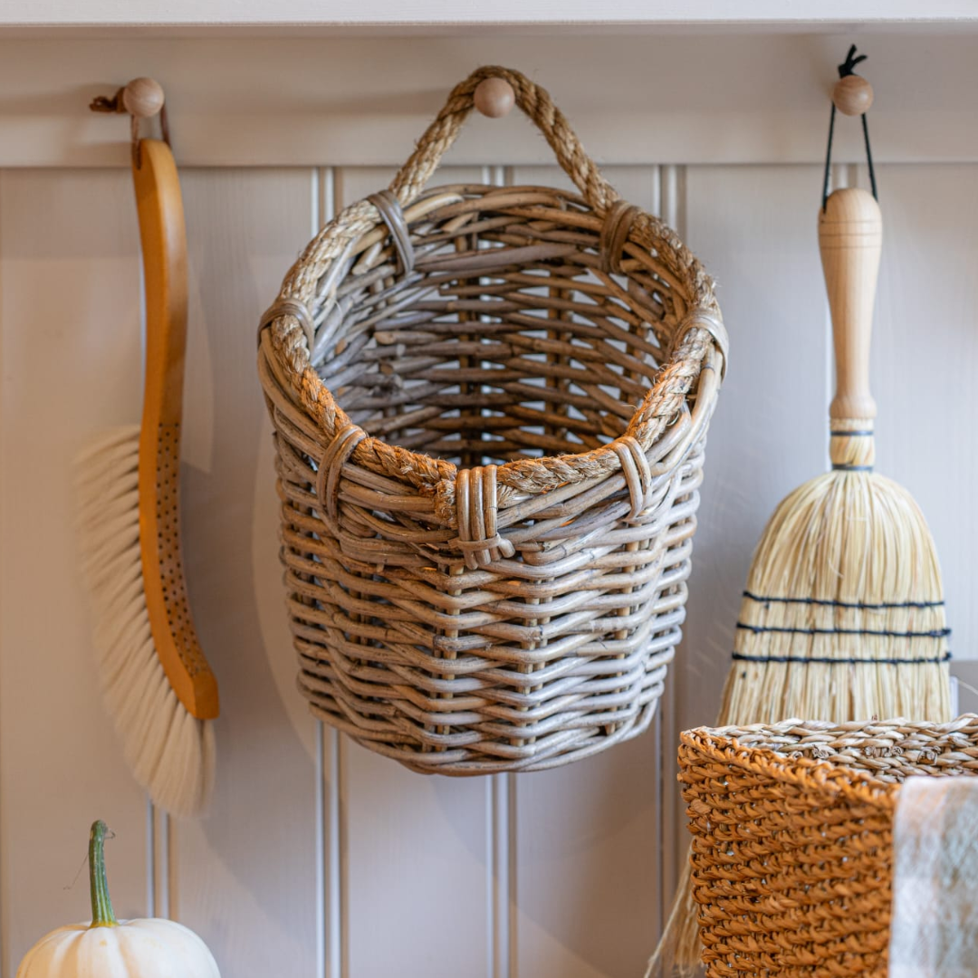 Rope Handle Hanging Utility Basket