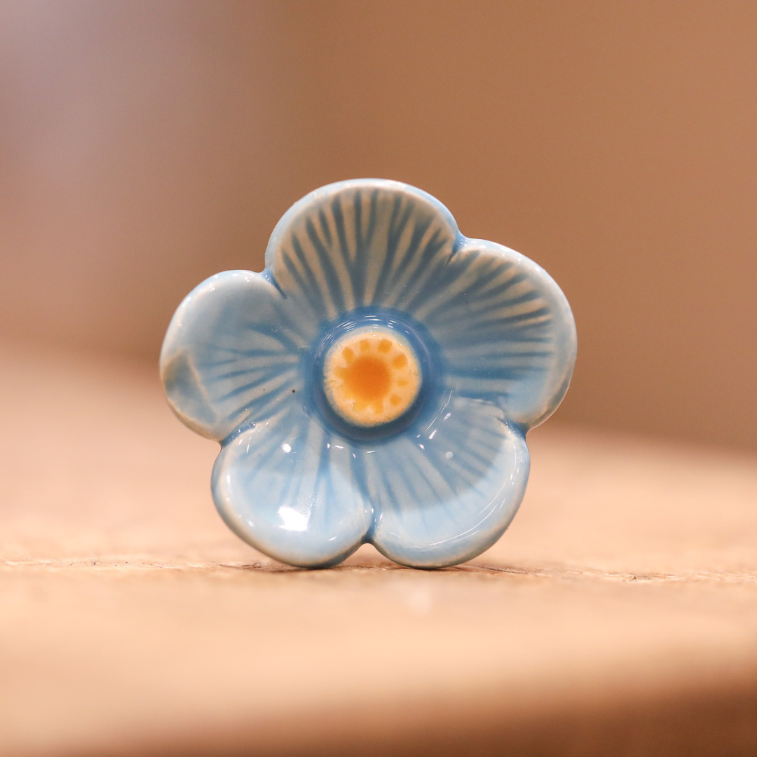 Handmade Ceramic Blossom Stem | Six Vibrant Colours