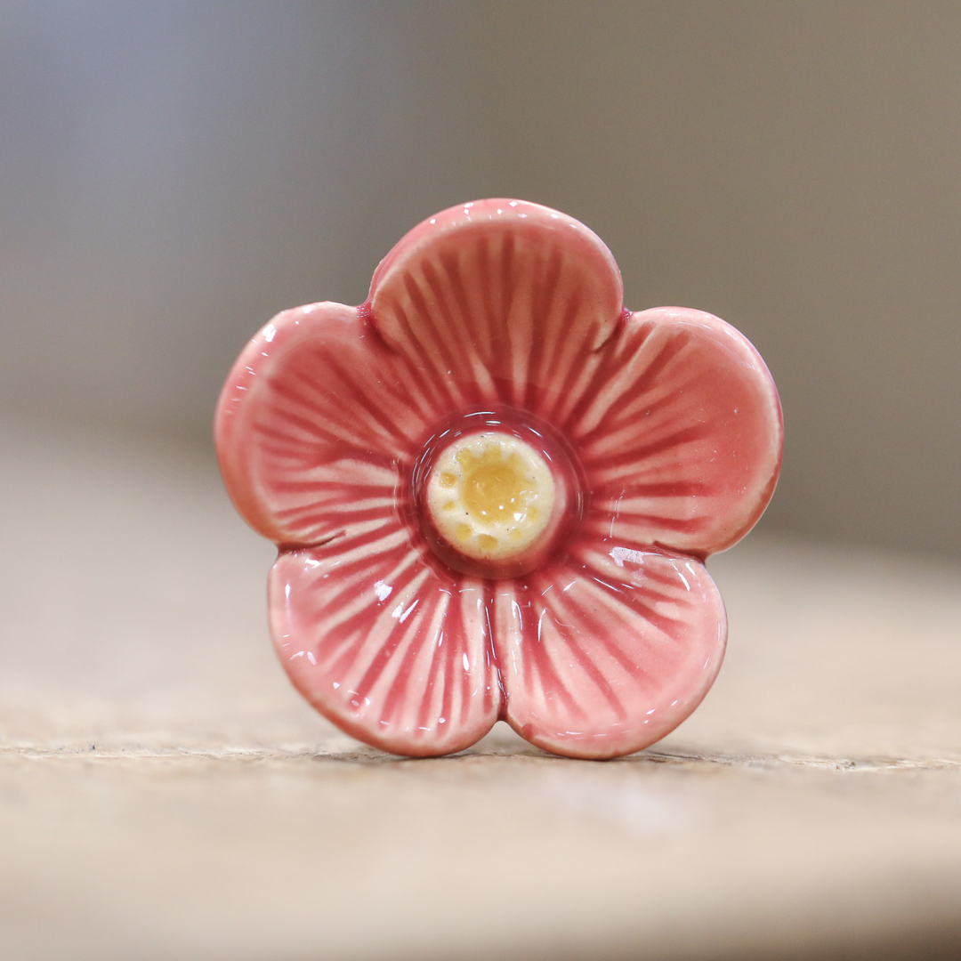 Handmade Ceramic Blossom Stem | Six Vibrant Colours
